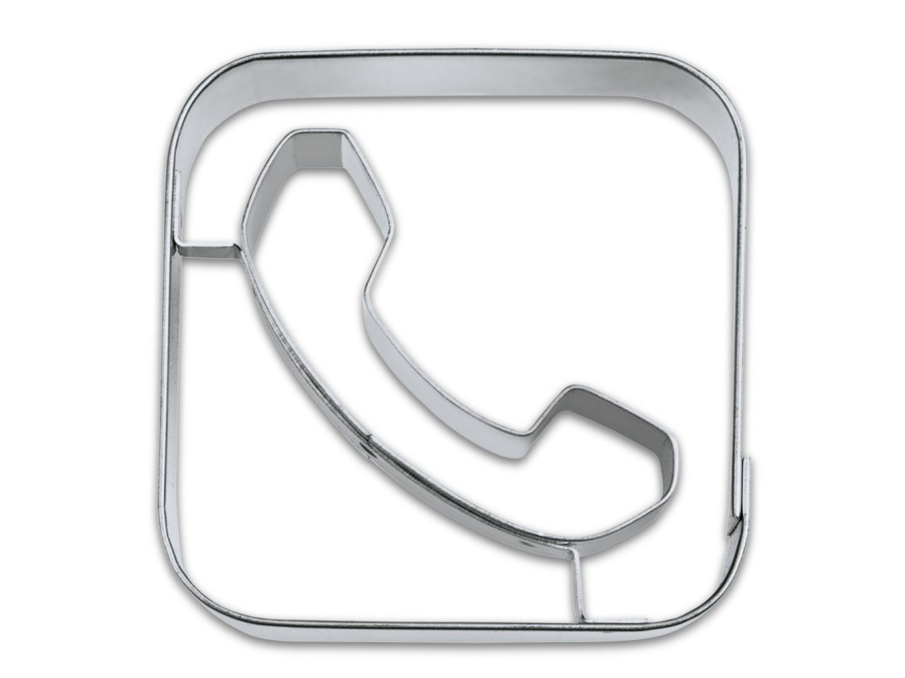 plaetzchen ausstecher phone 5cm aus edelstahl