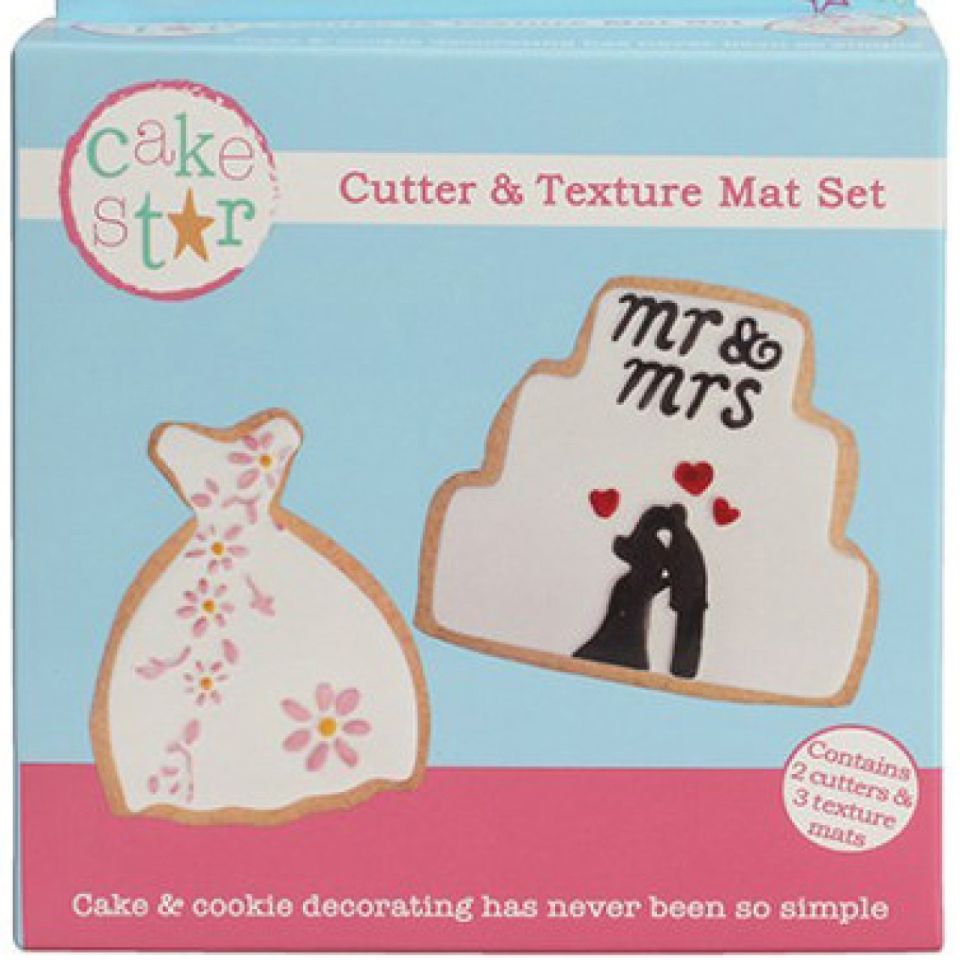 plaetzchen ausstecher fondant matte set hochzeit