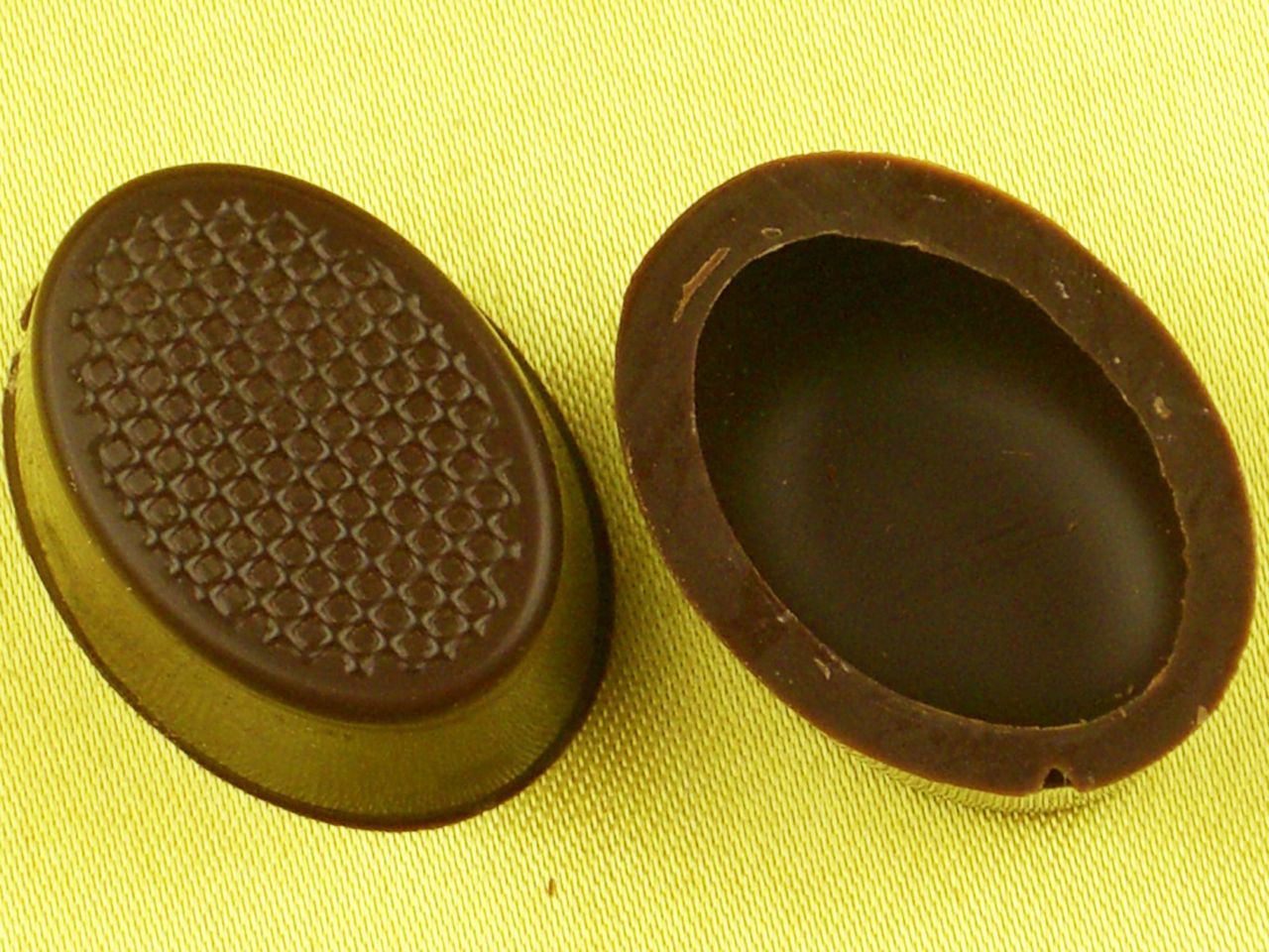 1 folie oval schalen zartbitter