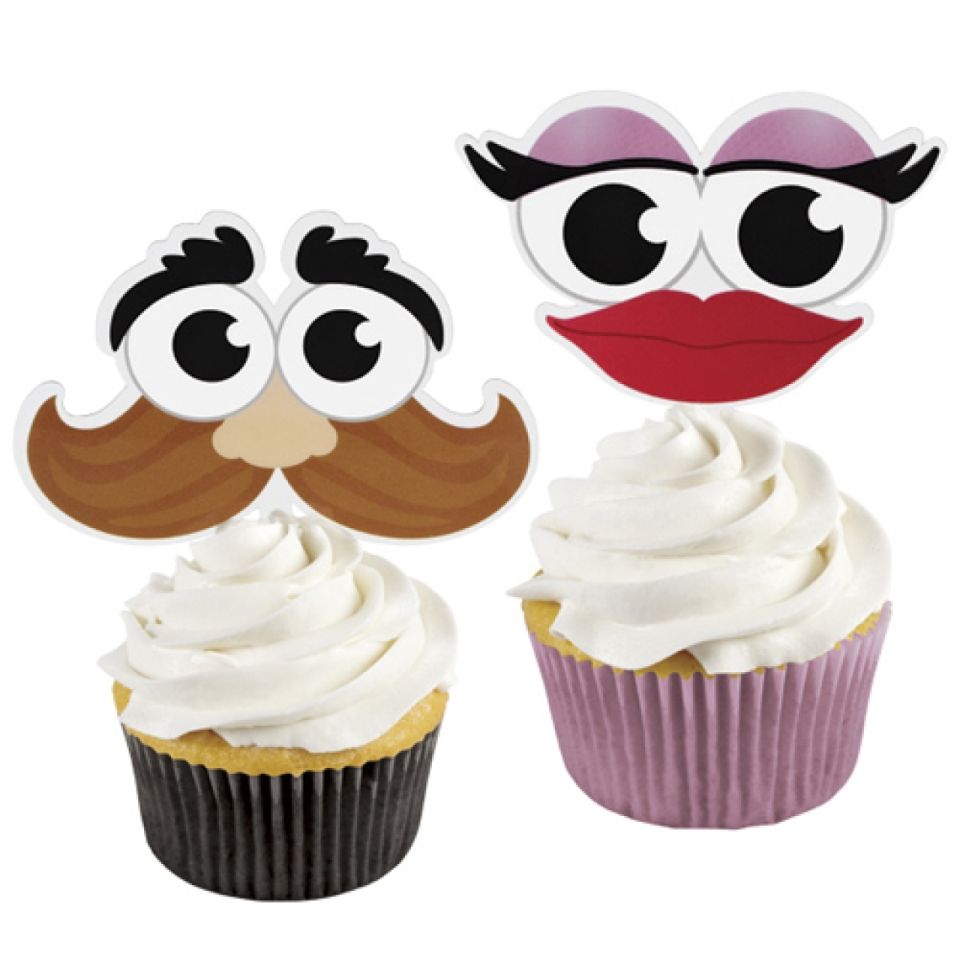 wilton cupcakes picker man lady 8 stk
