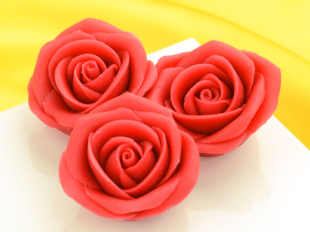 marzipan rosen gross rot 2 stueck