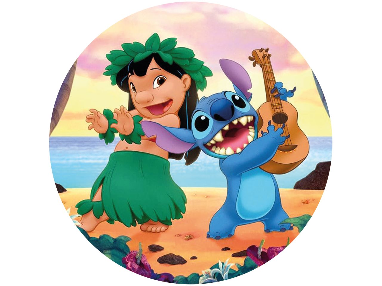 tortenaufleger lilo stitch rund 20cm