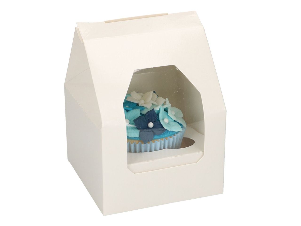 cupcake box fuer 1 cupcake weiss