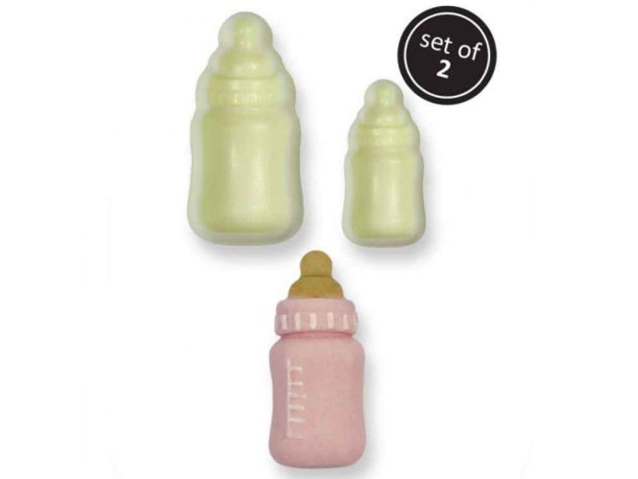 fondant ausstecher babyflasche 2er set
