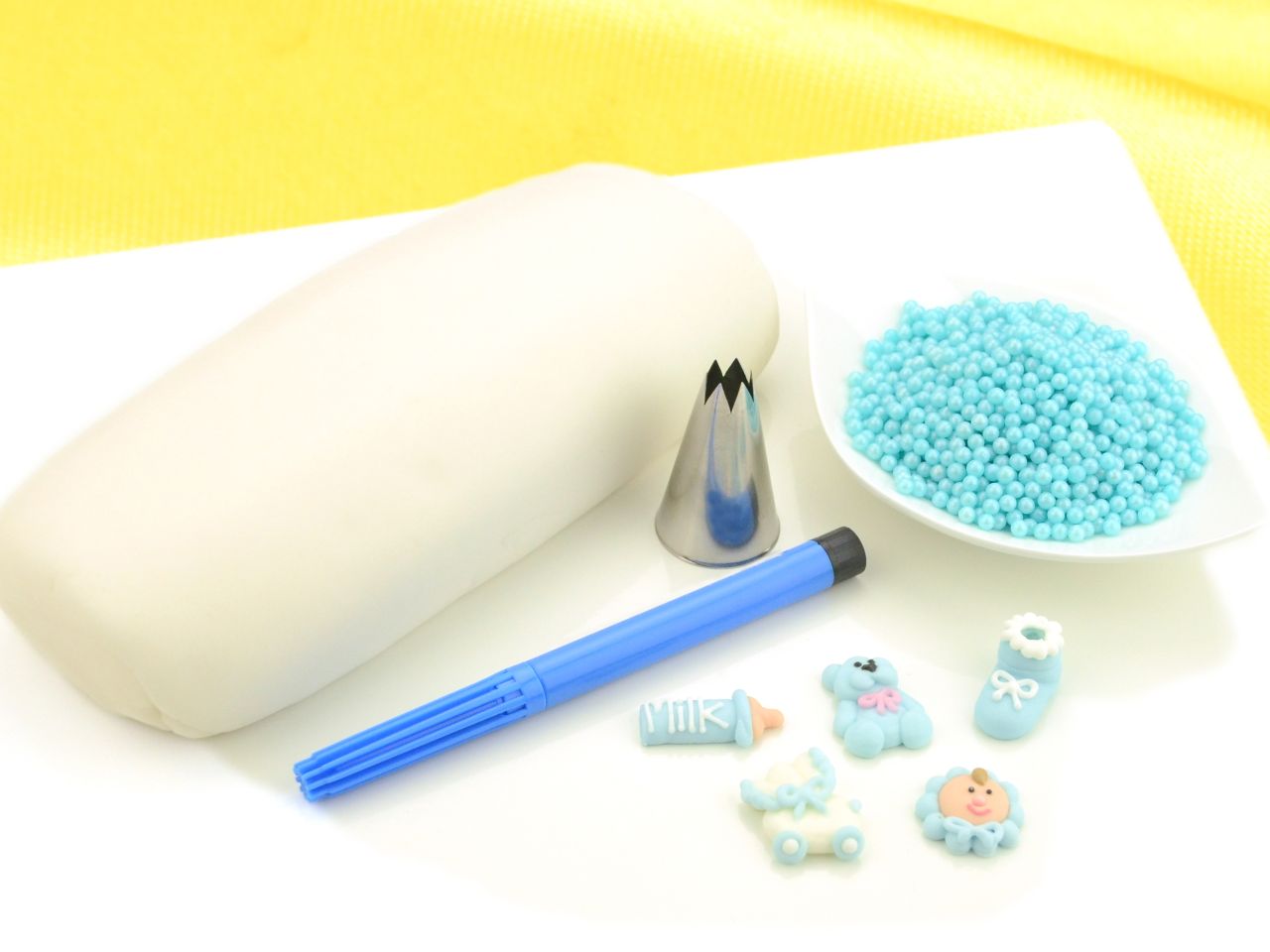 torten set taufe blau