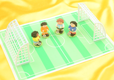 Fußball-3D-Motive und Aufleger für Tortendekorationen