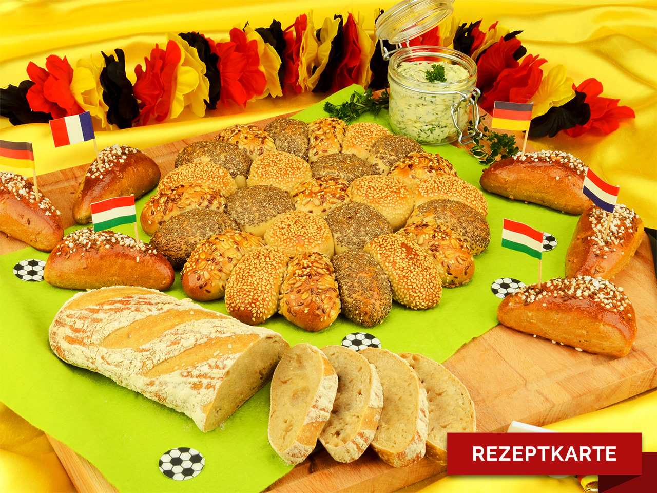 volltreffer party brote rezeptkarte