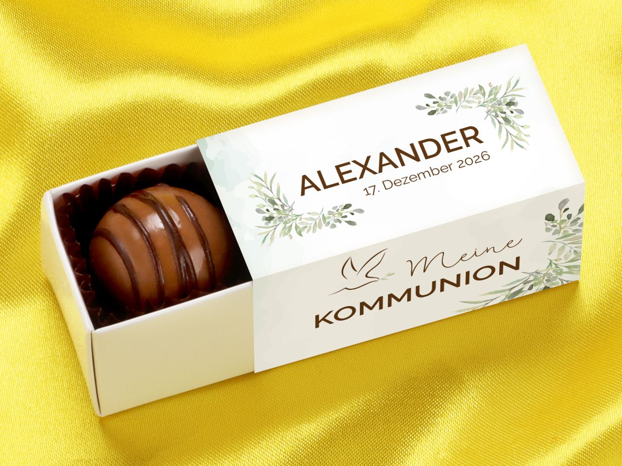 trueffelstange fuer 2 trueffel individuell kommunion konfirmation