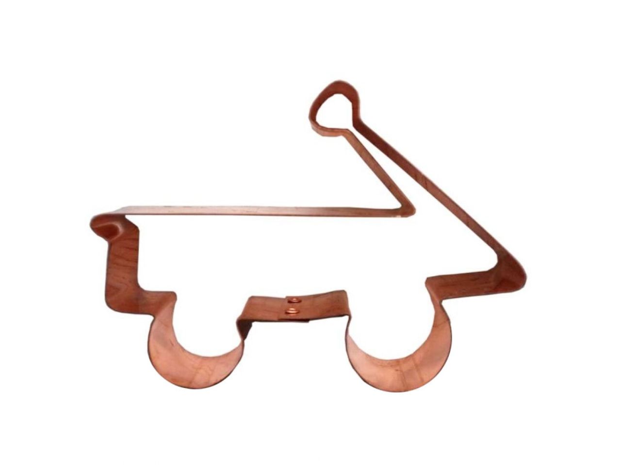 plaetzchen ausstecher bollerwagen aus kupfer 12 cm