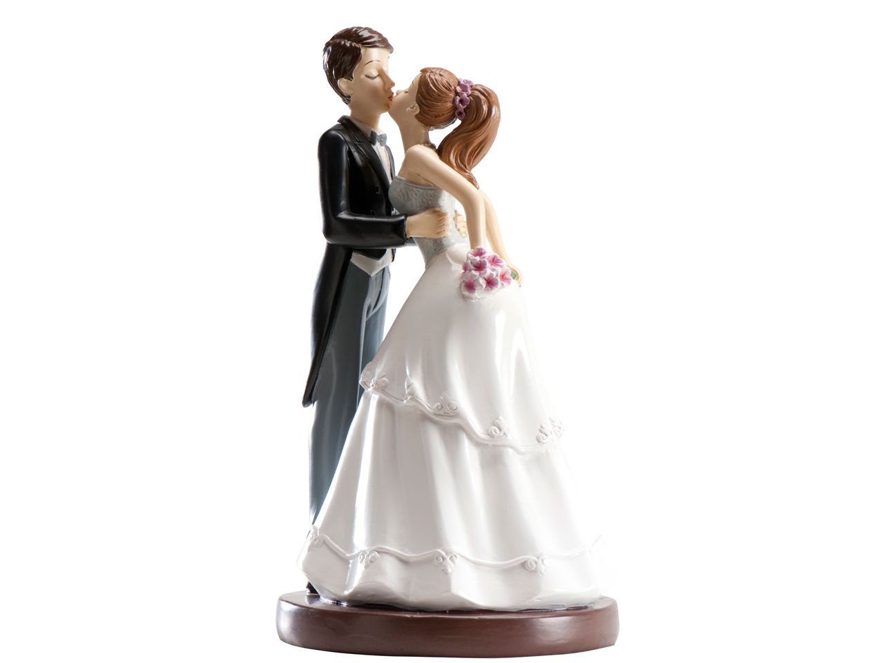 tortenaufsatz hochzeitspaar kuss 16cm