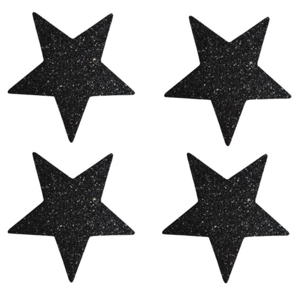 etiketten sterne schwarz