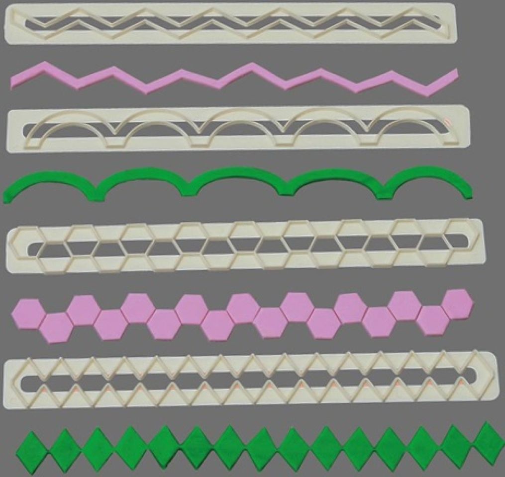 fmm ausstecher fuer fondant bluetenpaste nr 5 dekorrand set 4er