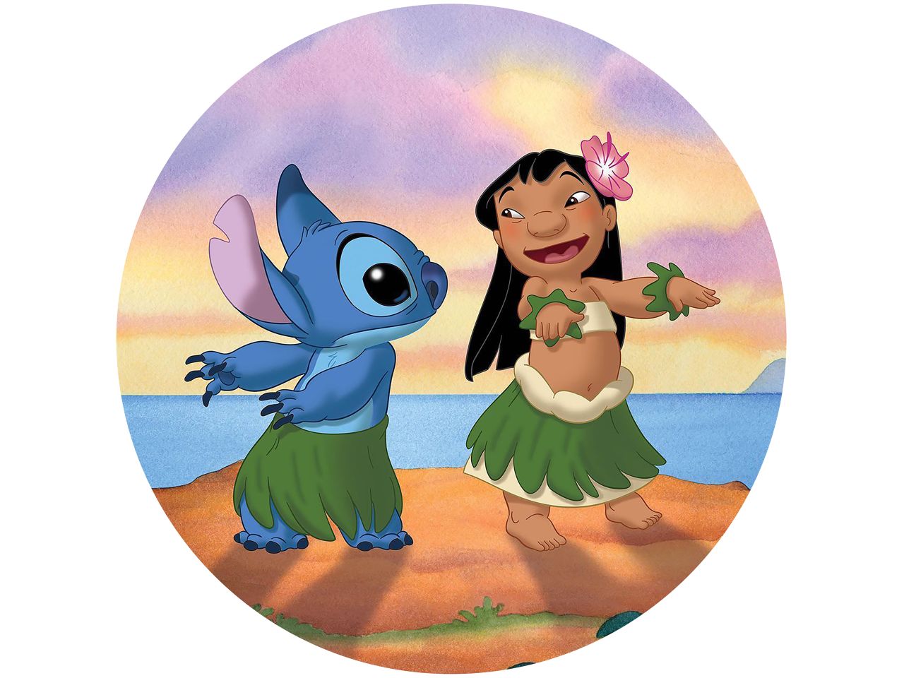 tortenaufleger lilo und stitch rund 20cm