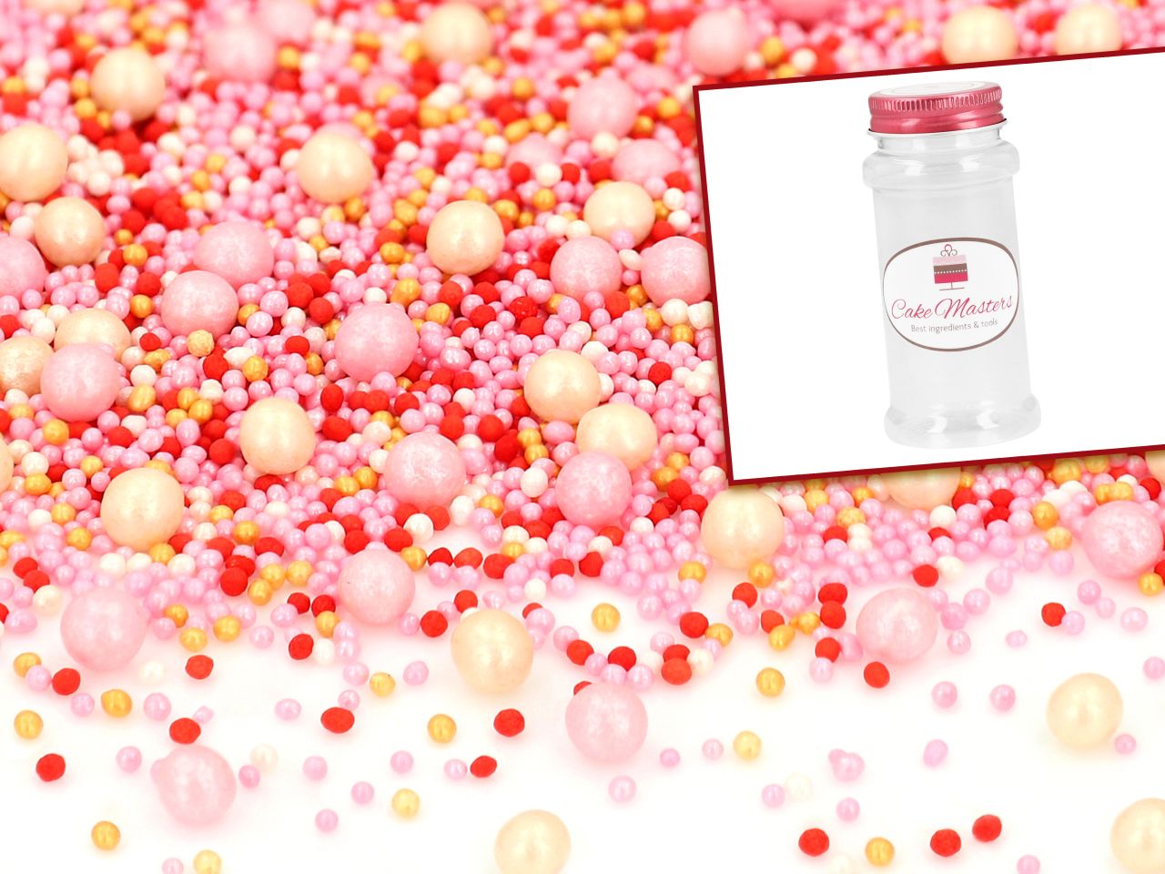 sprinkles pink pearl 80g mit vorratsdose