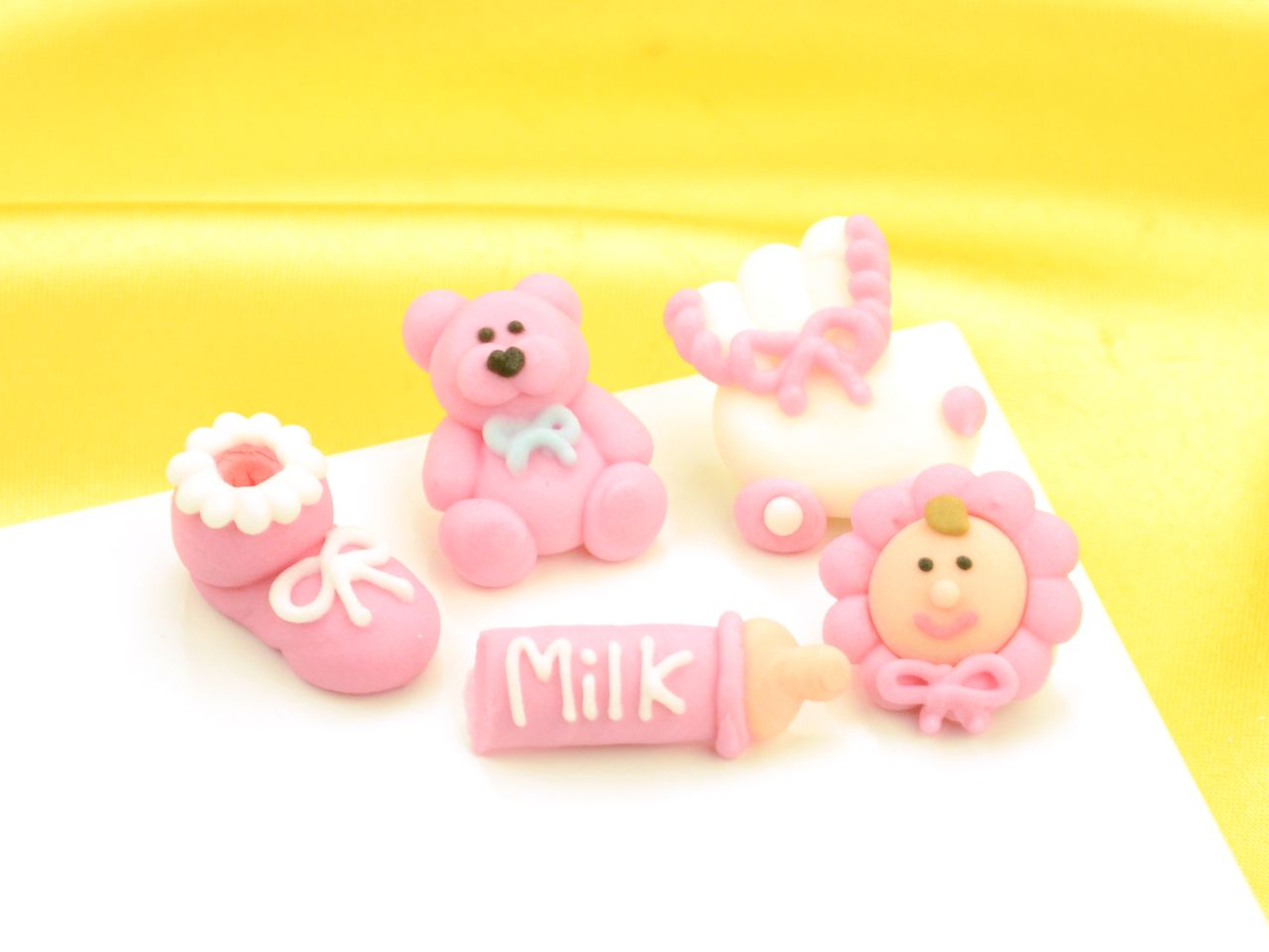 taufenset rosa zucker 5er set