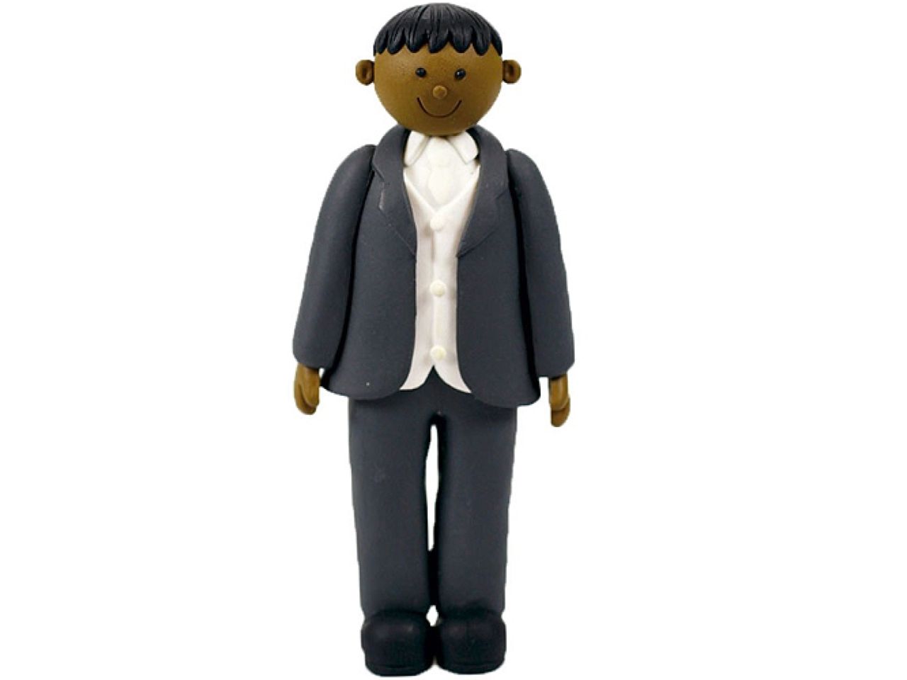 hochzeitstorte figur braeutigam schwarze haare 12 cm