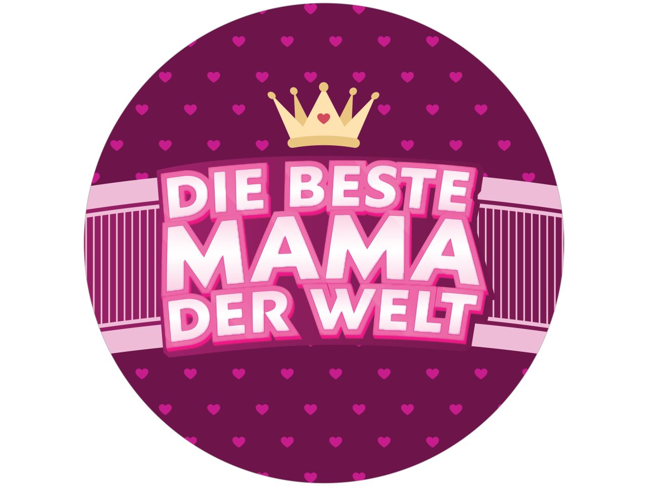 tortenaufleger die beste mama der welt rund 20cm