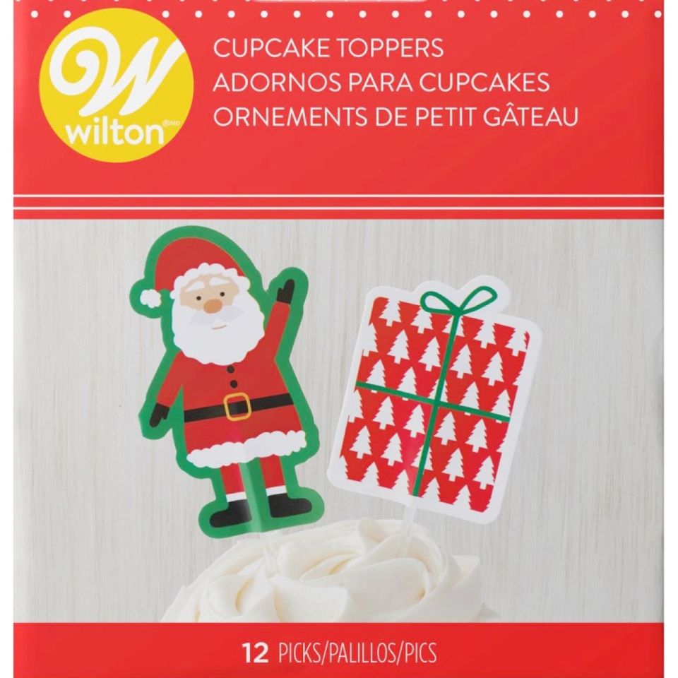wilton cupcakes picker weihnachtsmann geschenk