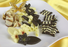 Schokoladendekore für Torten, Kuchen und Gebäck