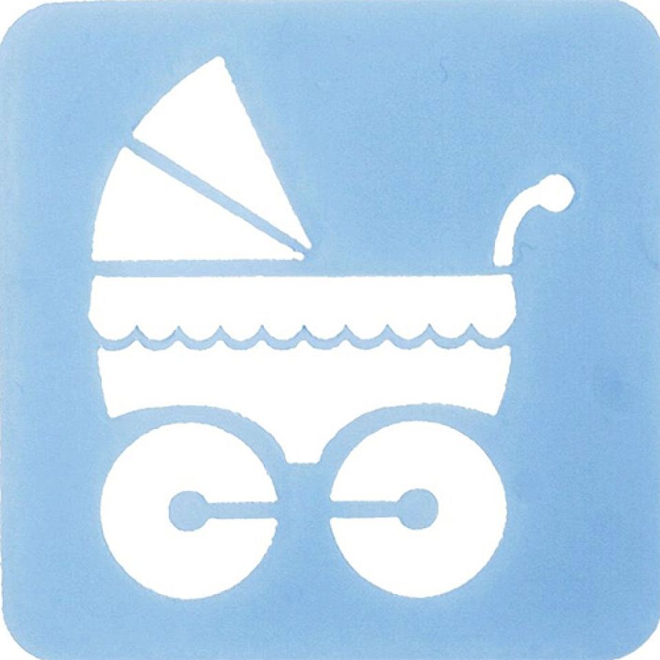 keks schablone cupcakes stencil kinderwagen 4 5cm culpitt