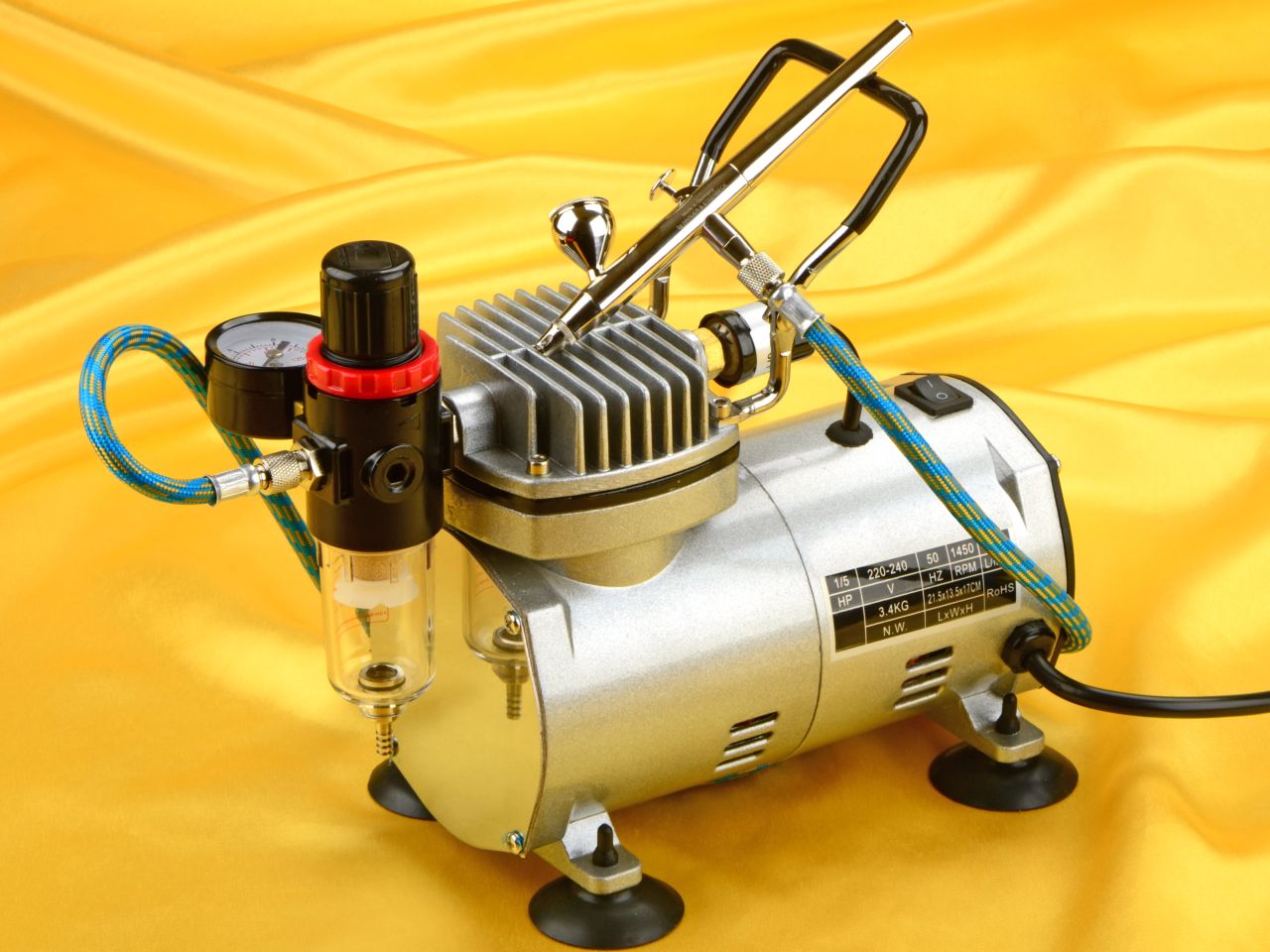 airbrush set kompressor und pistole
