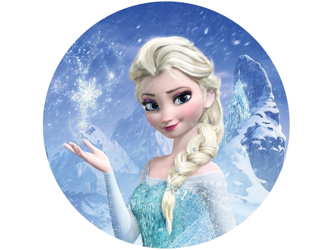 tortenaufleger frozen elsa 2 rund 20cm