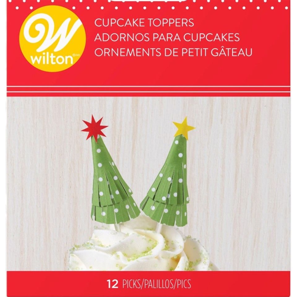 wilton cupcakes picker weihnchtsbaum mit stern
