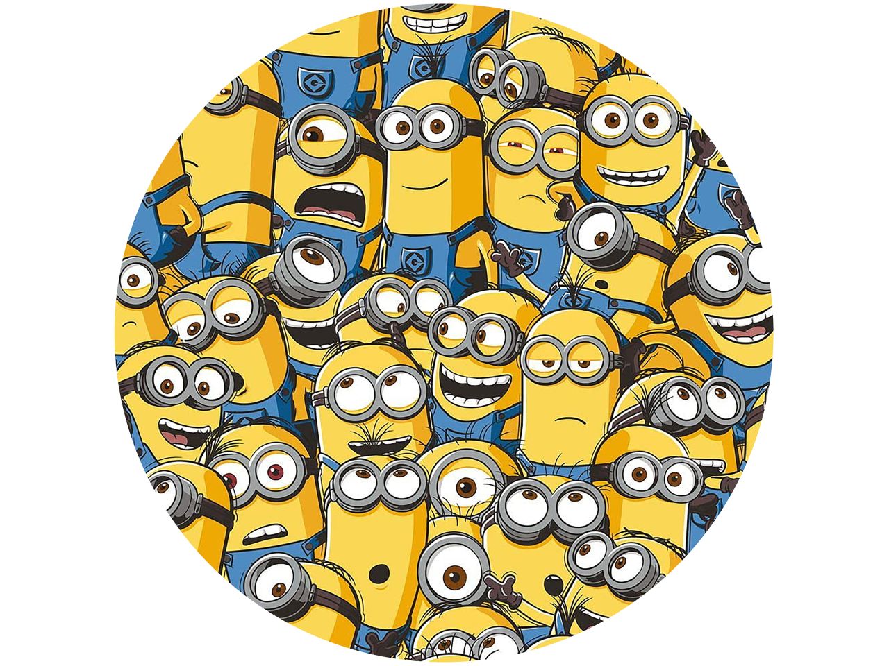 tortenaufleger minions rund 20cm