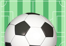 Essbare Fußball-Tortenaufleger aus Exklusiv-Fondantpapier