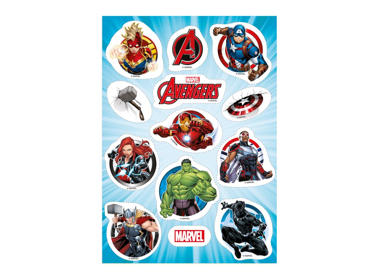 muffinaufleger marvel avengers oblate 12 stueck