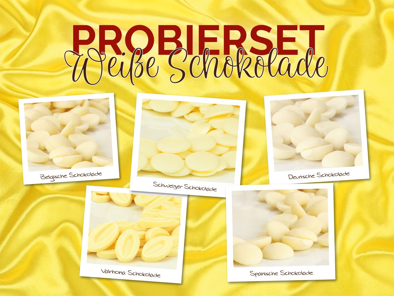 probierset weisse schokolade 6x20g 120g