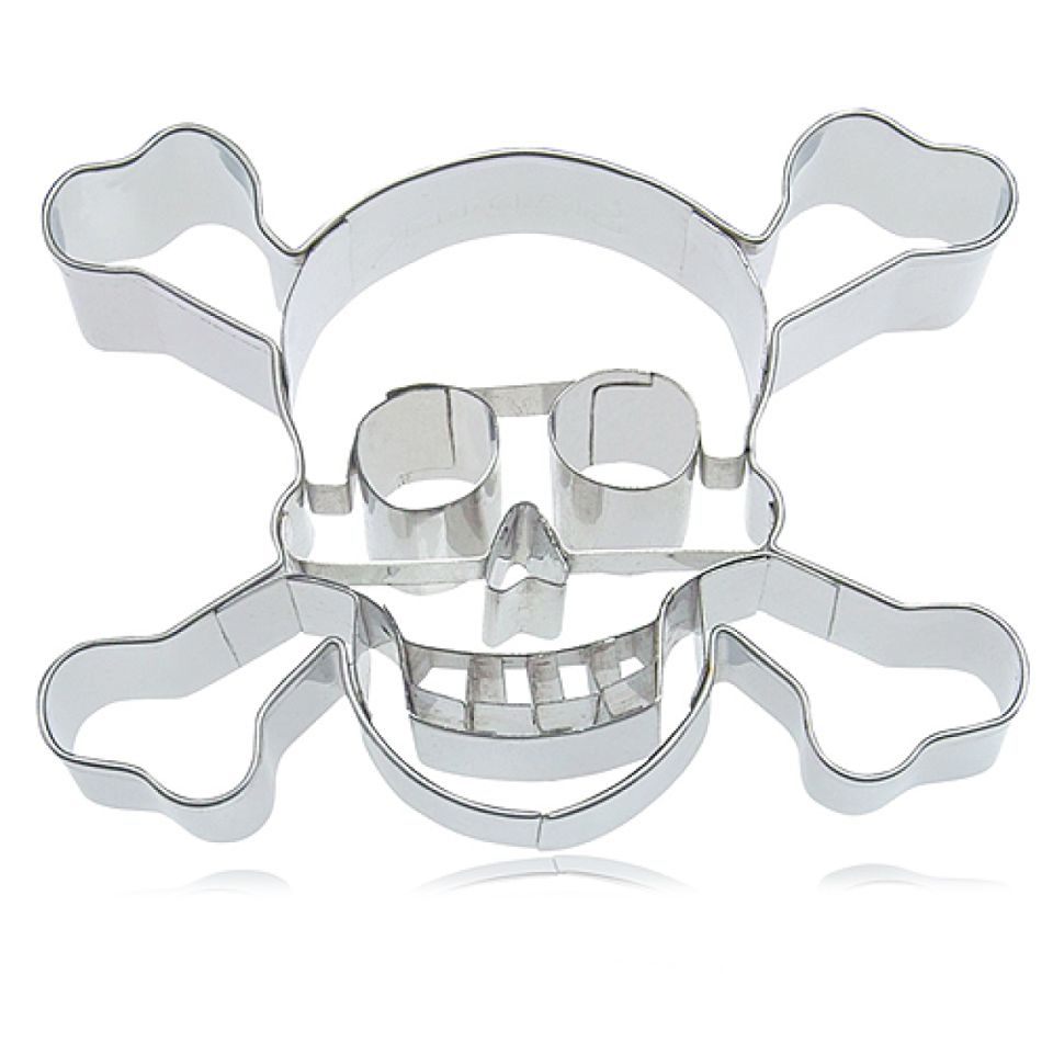 plaetzchen ausstecher totenkopf 9cm