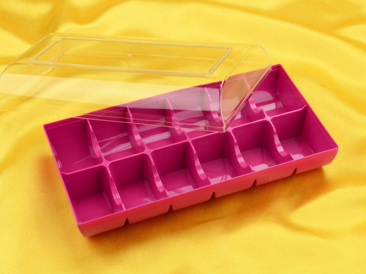 macaron verpackung fuchsia 12er