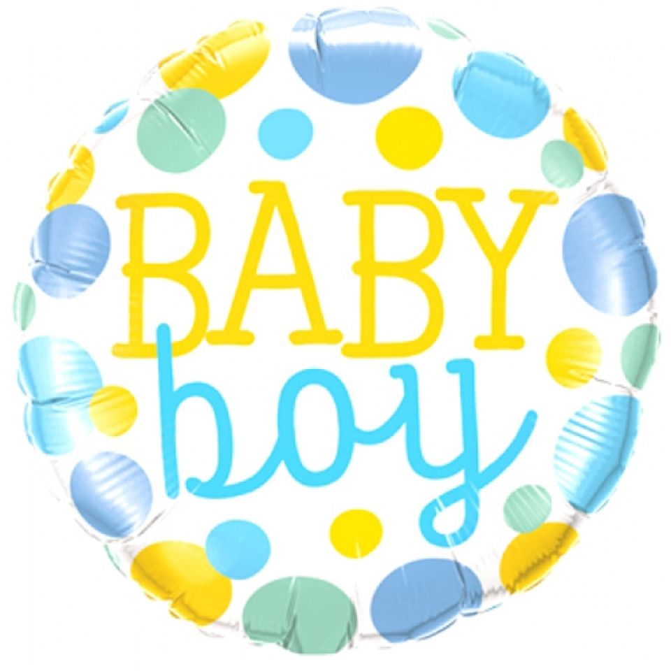 folienballon baby boy 45 cm