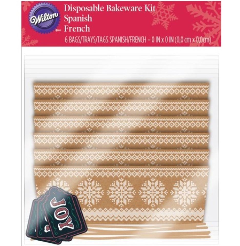 wilton backformen aus papier geschenk set fuer koenigskuchen 20x15 cm