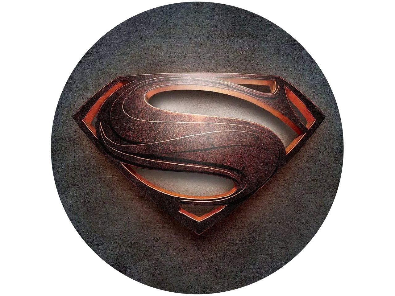 tortenaufleger superman logo rund 20cm