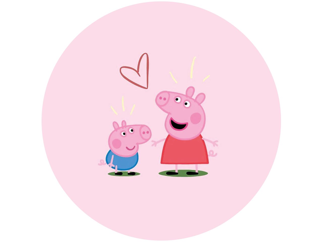 tortenaufleger peppa wutz schorsch und peppa rund 20cm