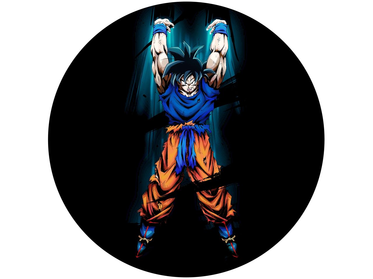 tortenaufleger dragonball son goku 3 rund 20cm