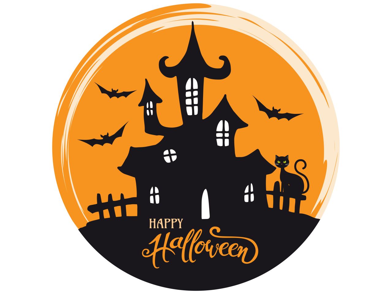 tortenaufleger halloween schloss rund 20cm