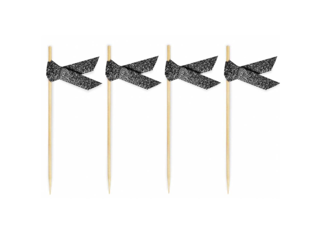 cupcake picker schwarz glitzer