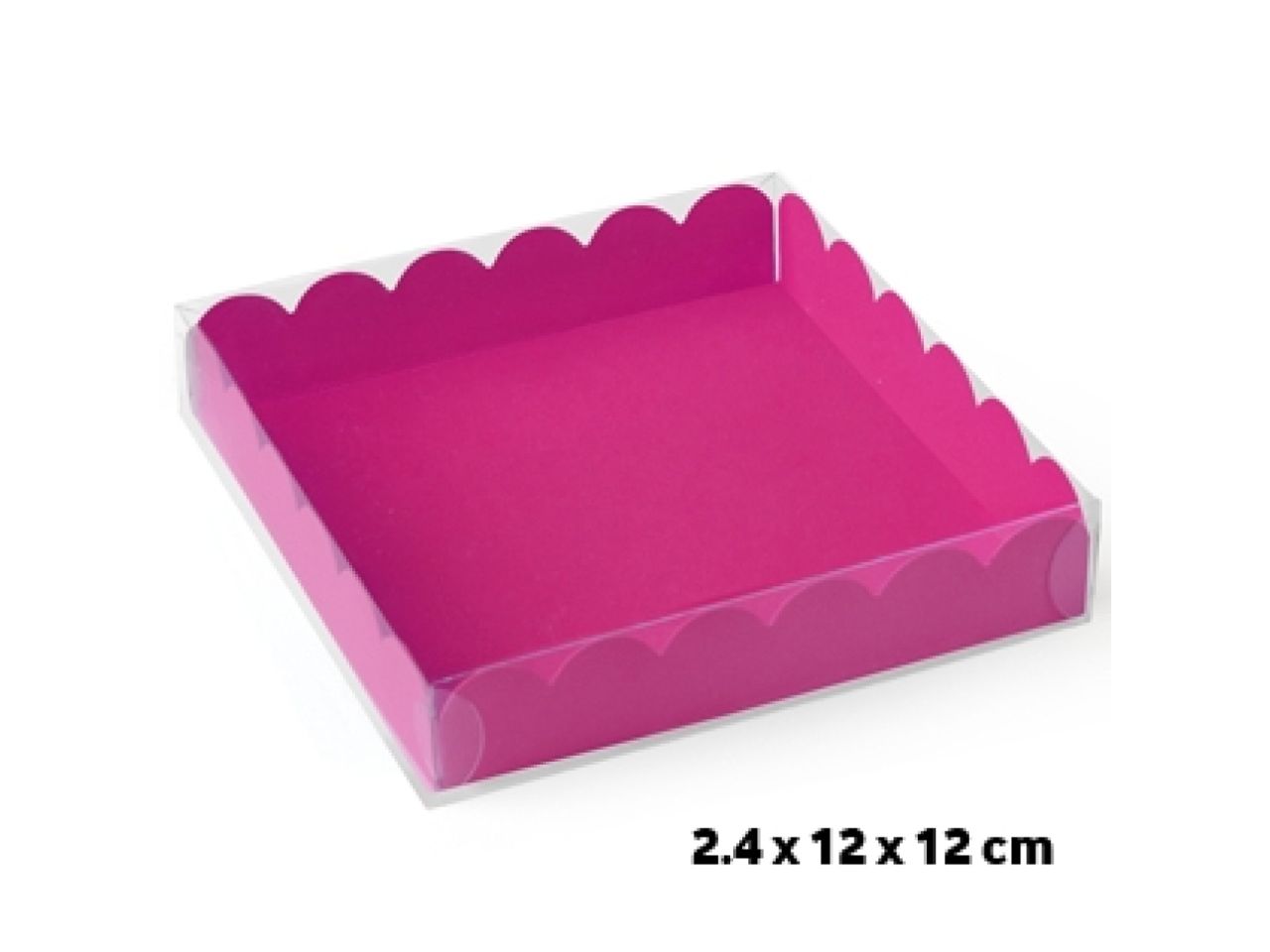 macarons schachtel mit deckel fuer 4 macarons kekse fuchsia