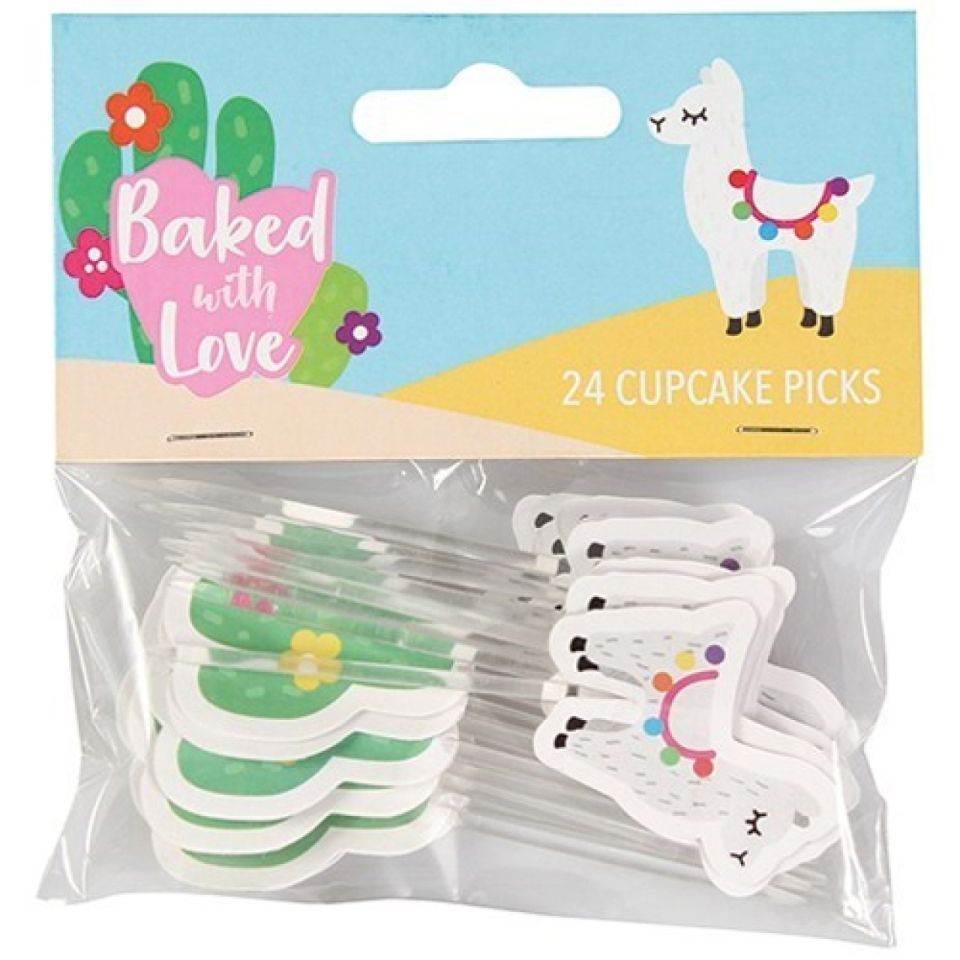 cupcakes deko lama picker 24 stk