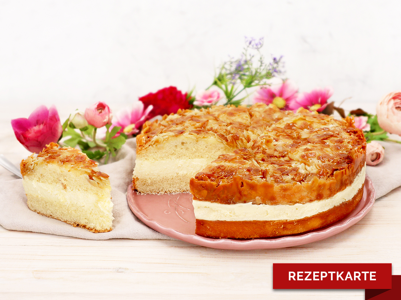bienenstich rezeptkarte