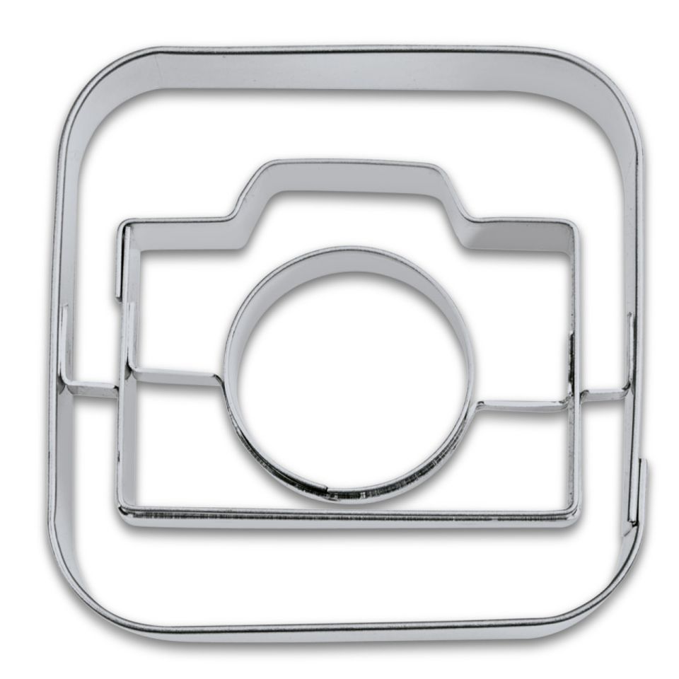 staedter plaetzchen ausstecher camera 5cm aus edelstahl