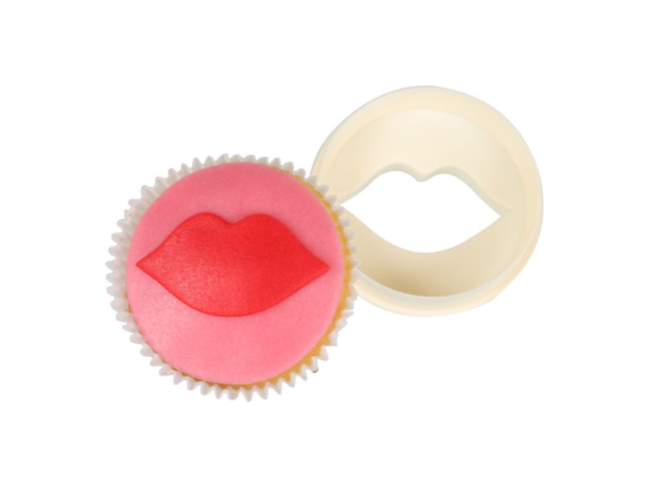 fmm cupcakes ausstechform kussmund doppelseitig