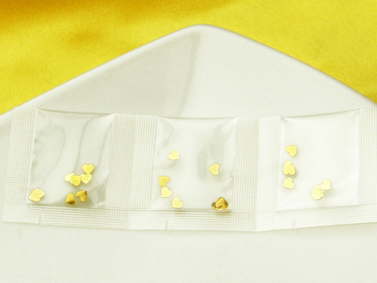 minibeutel herz gold 3er pack