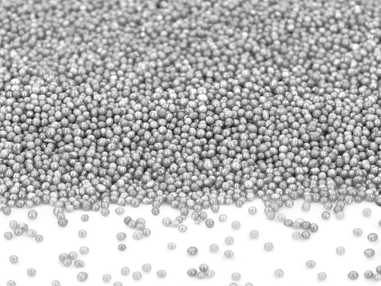 mini perlen silber 100g
