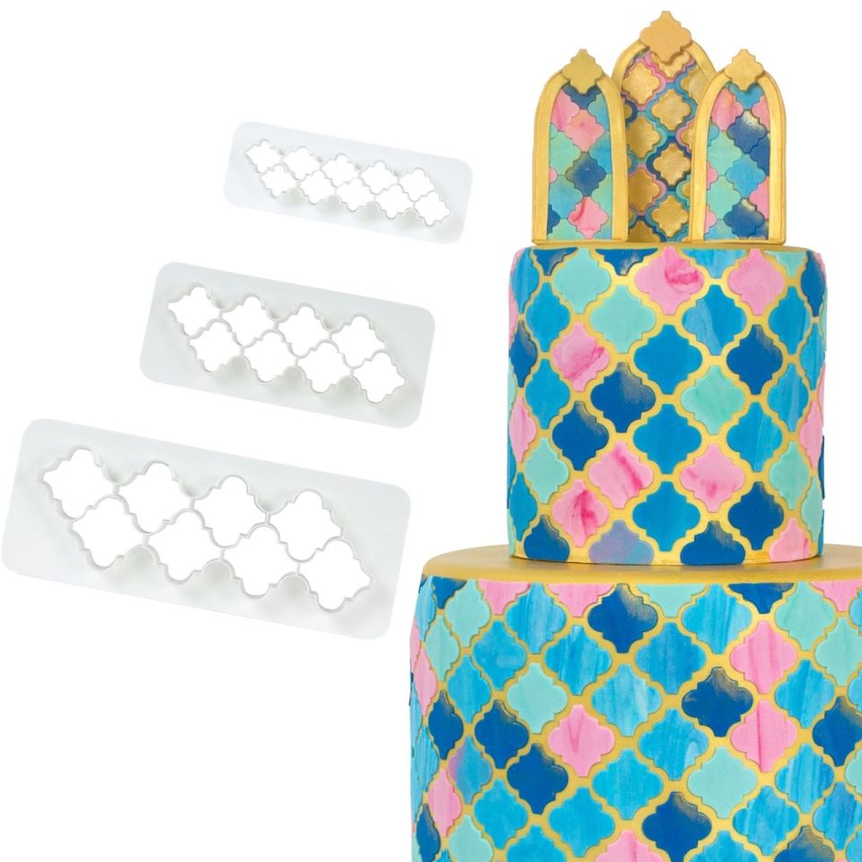 pme fondantausstecher set marokkanische laterne 3 teilig