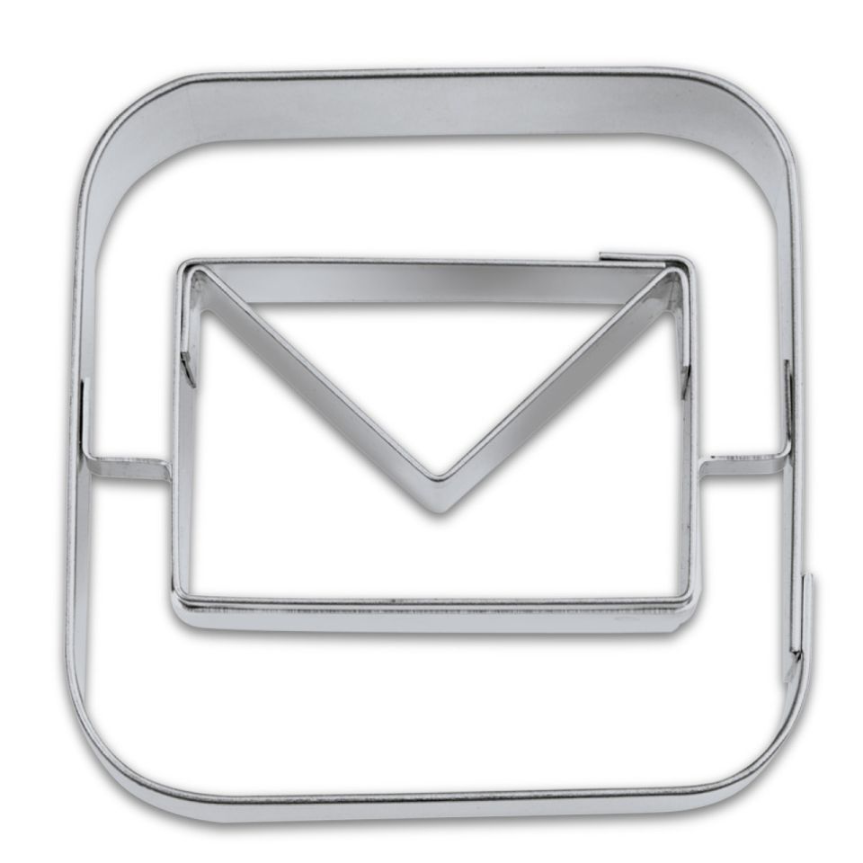 plaetzchen ausstecher e mail 5cm aus edelstahl