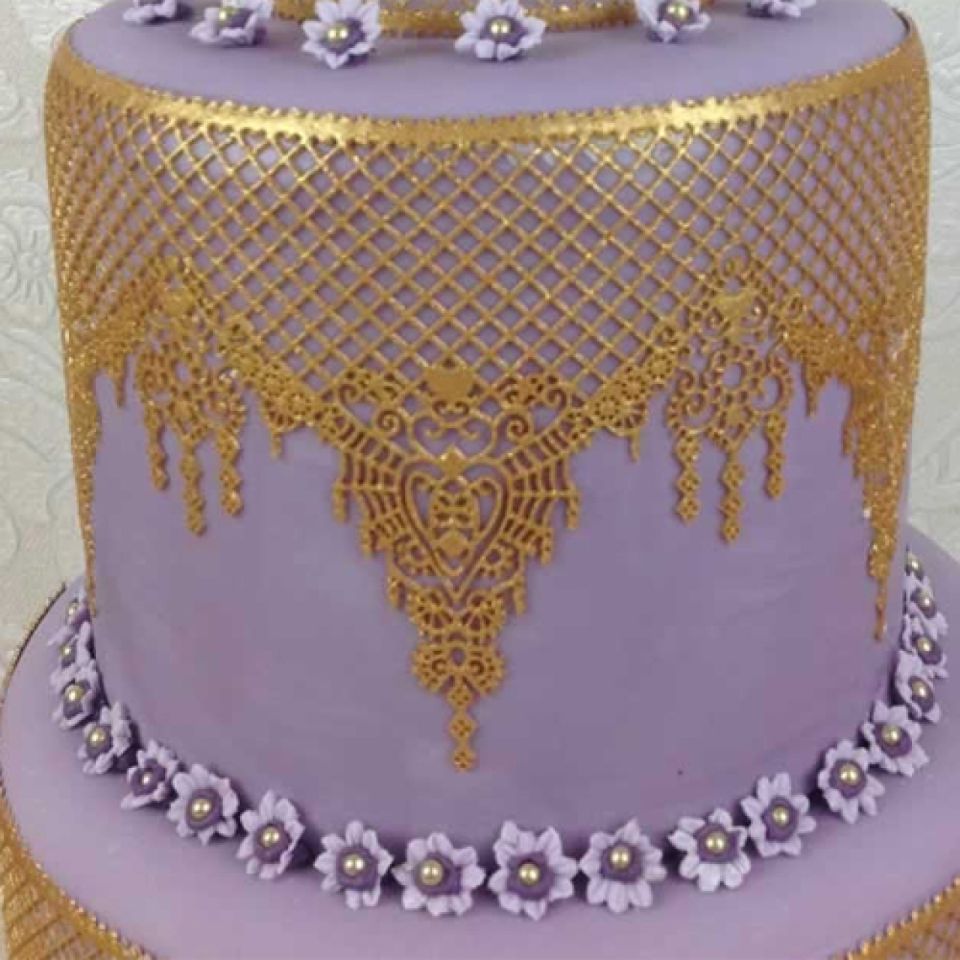 cake lace silikonform fuer essbare spitze ophelia